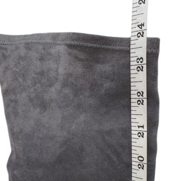 Schutz Tamarah slate gray stretch suede leather tall over knee boots size 8.5 - Picture 12 of 15